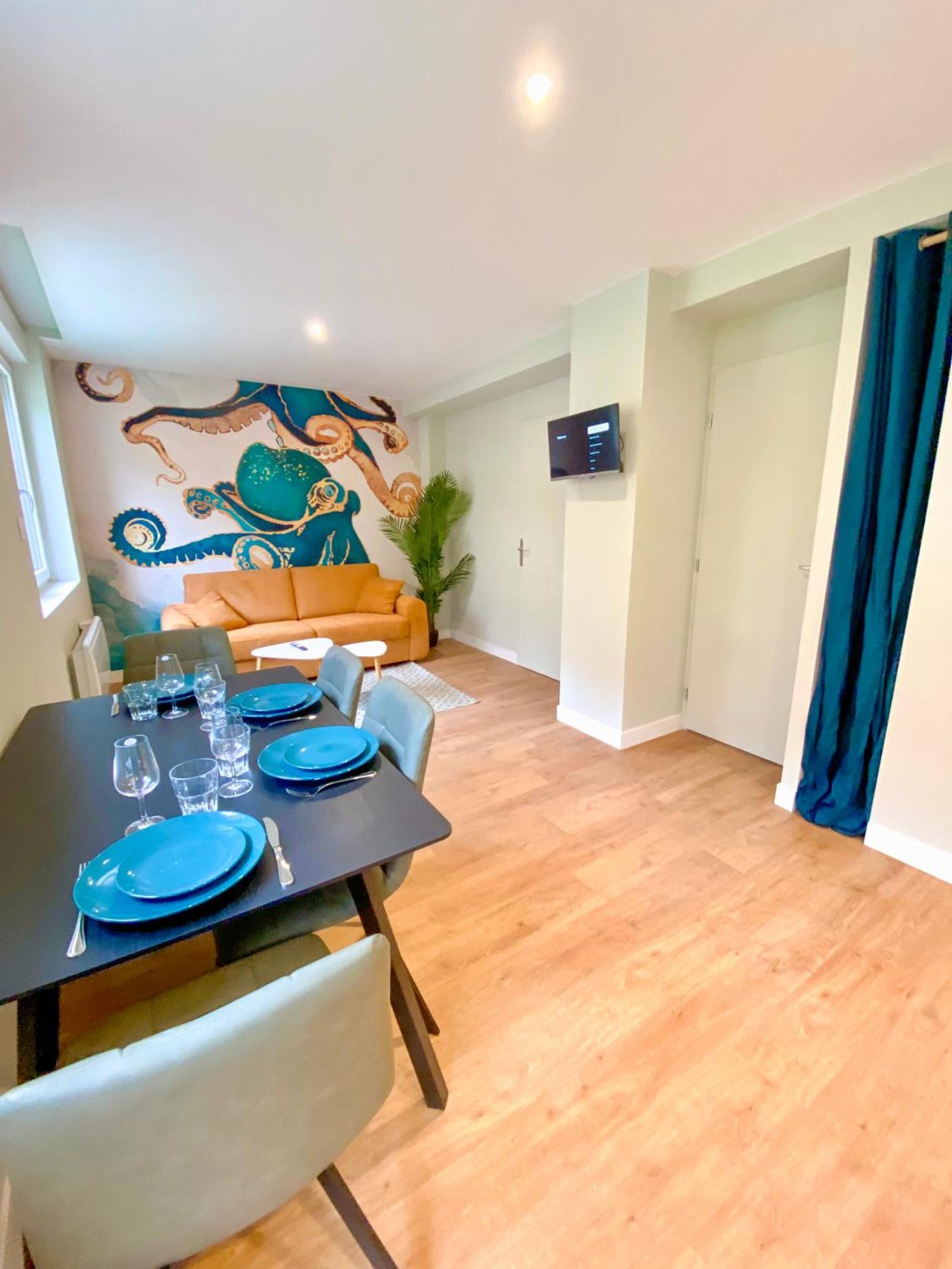 L'Octopus - Appartement 2 Adultes 2 Enfants Jardin, Proche Centre Et Plage Le Portel Exteriér fotografie